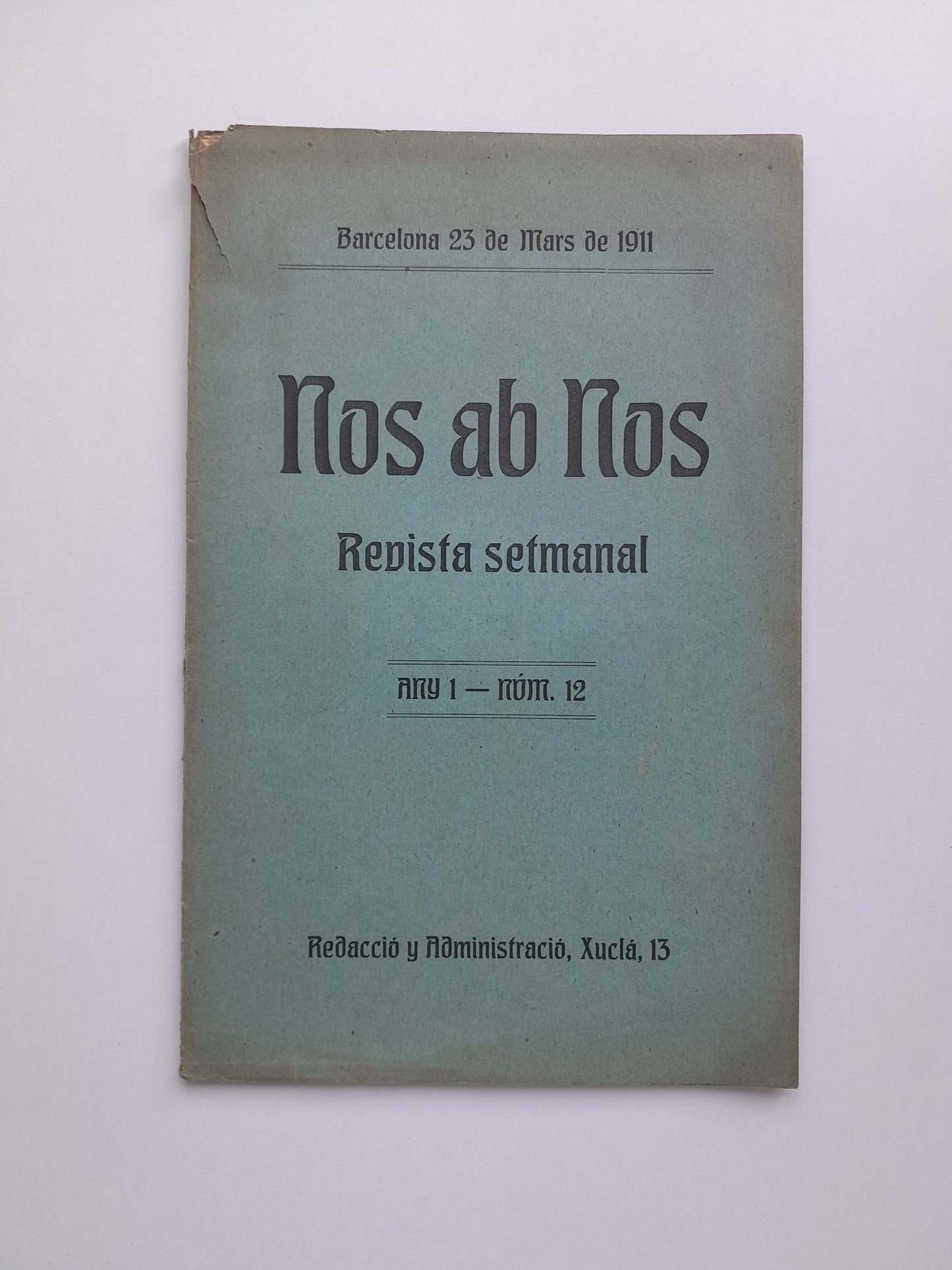 NOS AB NOS (BARCELONA) - ANY 1, NÚM. 12 (23 MARÇ 1911)