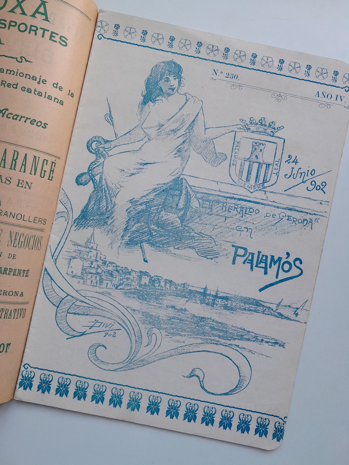 HERALDO DE GERONA EN PALAMÓS (PALAMÓS) - ANY 4, NÚM. 230 (24 JUNY 1902)