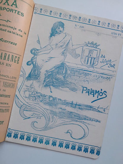 HERALDO DE GERONA EN PALAMÓS (PALAMÓS) - ANY 4, NÚM. 230 (24 JUNY 1902)