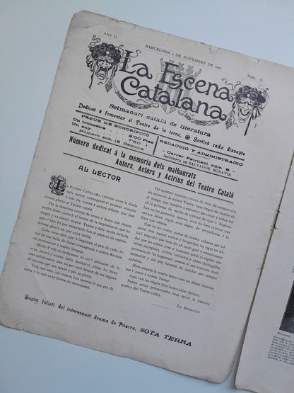 LA ESCENA CATALANA (BARCELONA) - ANY 2, NÚM. 57 (2 NOVEMBRE 1907)