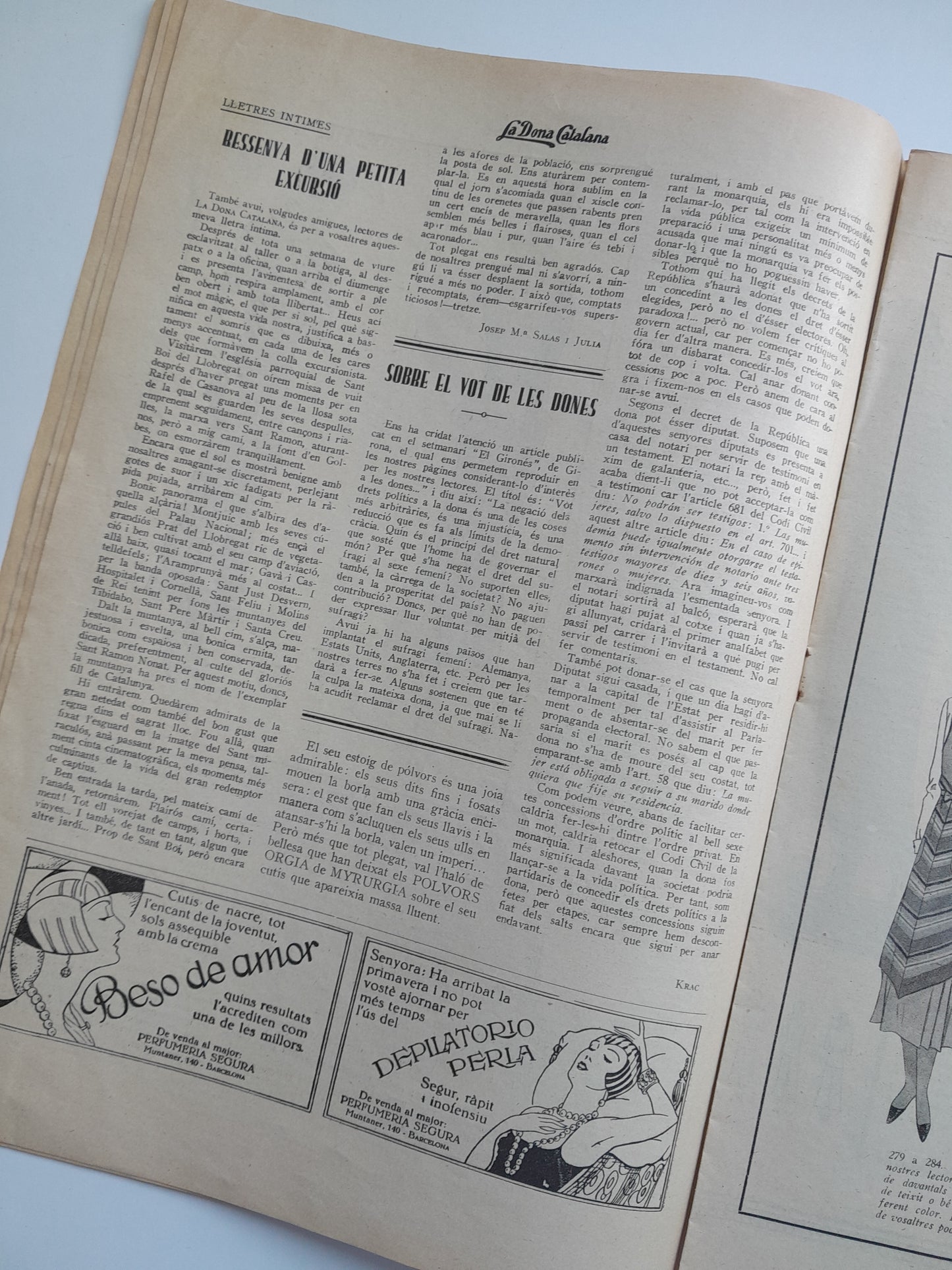 LA DONA CATALANA (BARCELONA) - ANY 7, NÚM. 309 (4 SETEMBRE 1931)