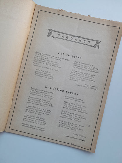35 SARDANES (BARCELONA) - NÚM. ÀNGEL GUIMERÀ (c.1920)