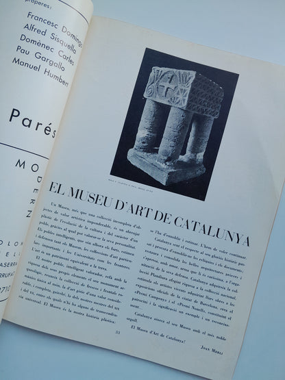 ART. EL MUSEU D'ART DE CATALUNYA (BARCELONA) - VOL. 2, NÚM. 2 (c.1930)
