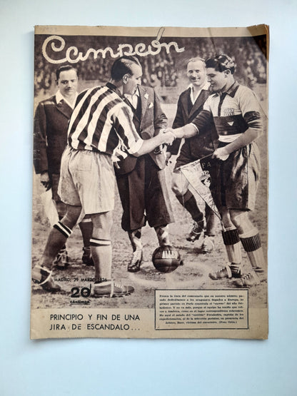 CAMPEÓN. REVISTA DE DEPORTES (MADRID) - AÑO 5, NÚM. 173 (29 MARZO 1936)