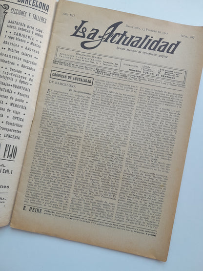 LA ACTUALIDAD (BARCELONA) - ANY 7, NÚM. 289 (13 FEBRER 1912)