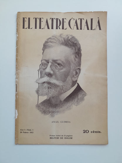 EL TEATRE CATALÀ (BARCELONA) - ANY 1, NÚM. 1 (29 FEBRER 1912)