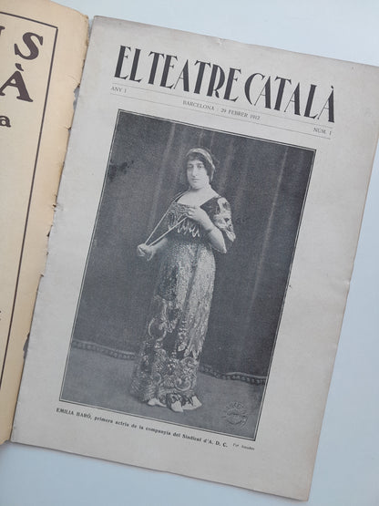 EL TEATRE CATALÀ (BARCELONA) - ANY 1, NÚM. 1 (29 FEBRER 1912)