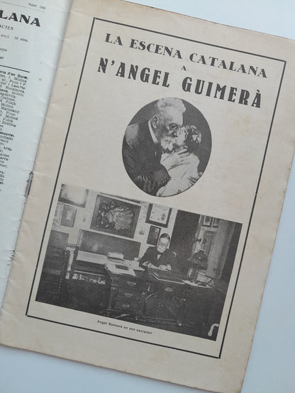 LA ESCENA CATALANA (BARCELONA) - ANY 7, NÚM. 160 A ÀNGEL GUIMERÀ (9 AGOST 1924)