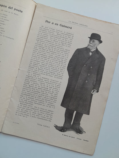 LA ESCENA CATALANA (BARCELONA) - ANY 7, NÚM. 160 A ÀNGEL GUIMERÀ (9 AGOST 1924)