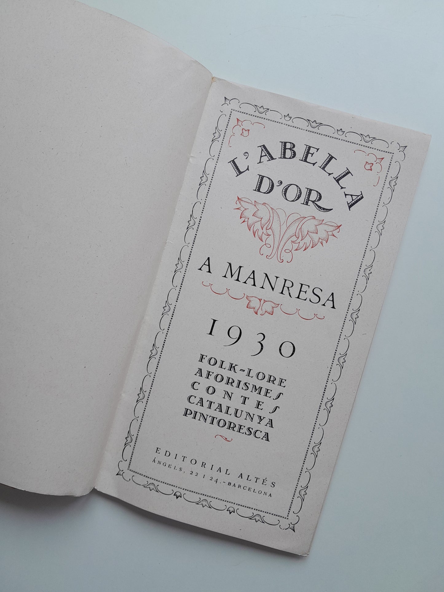 L'ABELLA D'OR A MANRESA (MANRESA) - (1930)