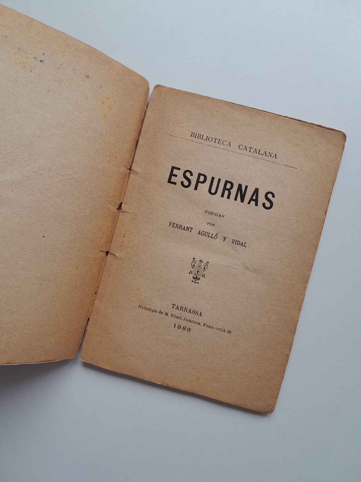 ESPURNAS - FERRAN AGULLÓ I VIDAL (M. UTSET JUNCOSA, 1886)