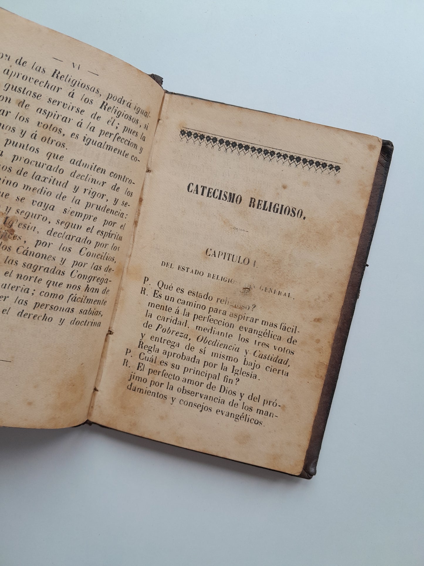 CATECISMO RELIGIOSO PARA INSTRUCCIÓN DE RELIGIOSAS EN SU ESTADO - (IMP. HEREDEROS DE LA V. PLA, 1888)