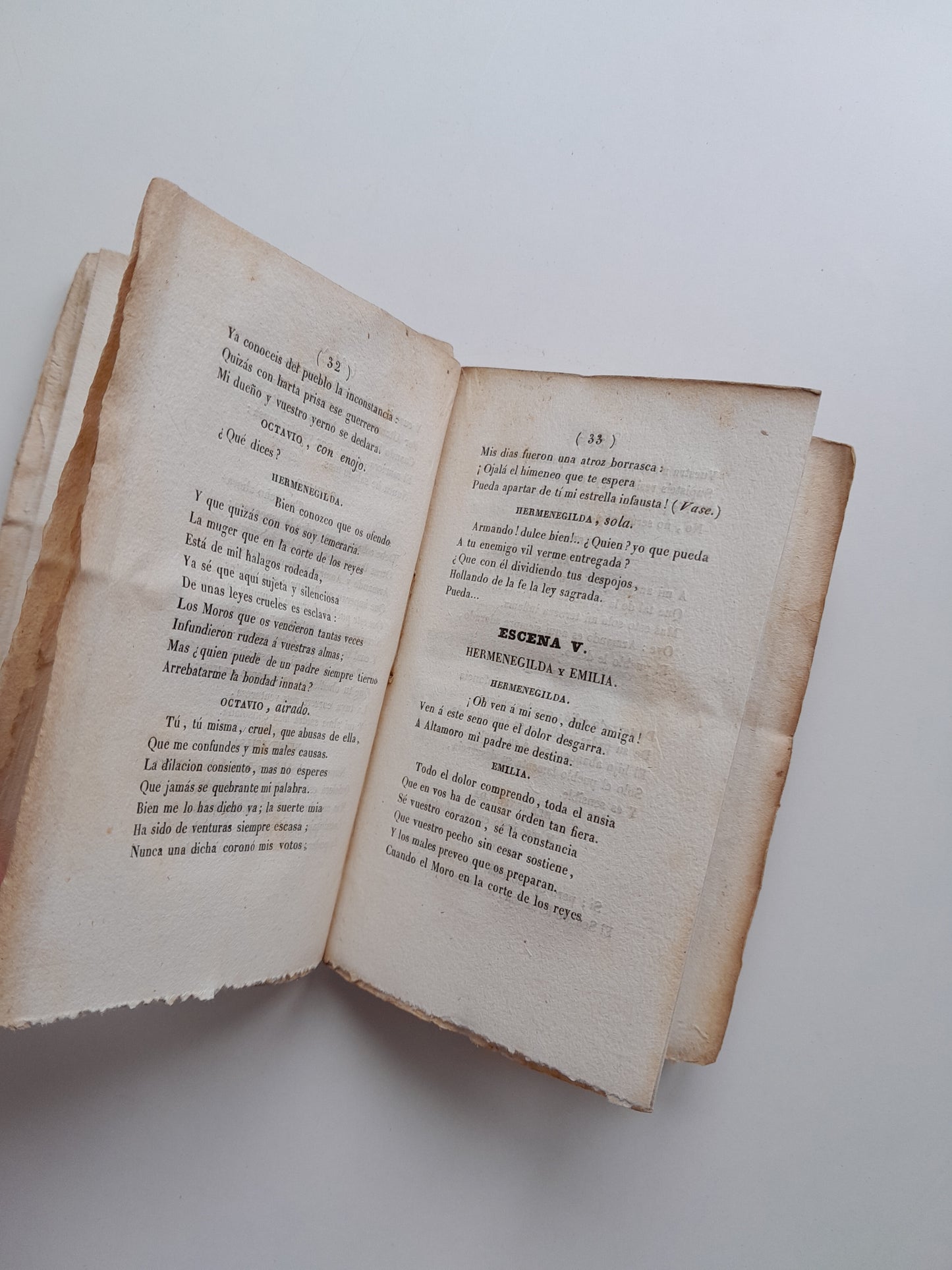 HERMENEGILDA O EL ERROR FUNESTO - A. G. (IMP. A. BERGNES Y COMP., 1832)