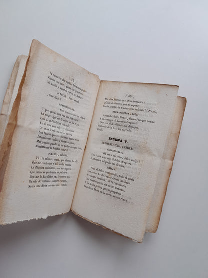 HERMENEGILDA O EL ERROR FUNESTO - A. G. (IMP. A. BERGNES Y COMP., 1832)