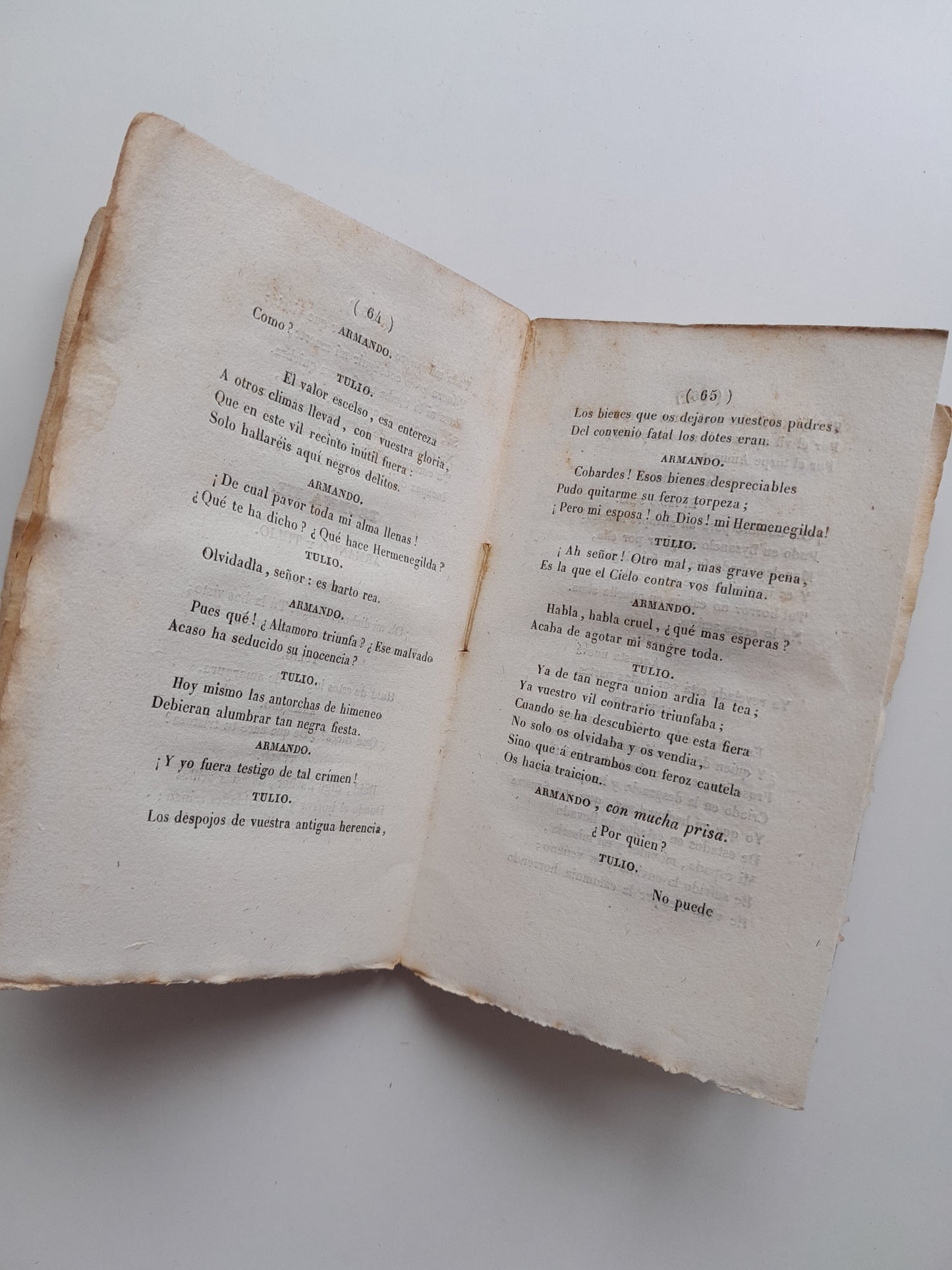 HERMENEGILDA O EL ERROR FUNESTO - A. G. (IMP. A. BERGNES Y COMP., 1832)