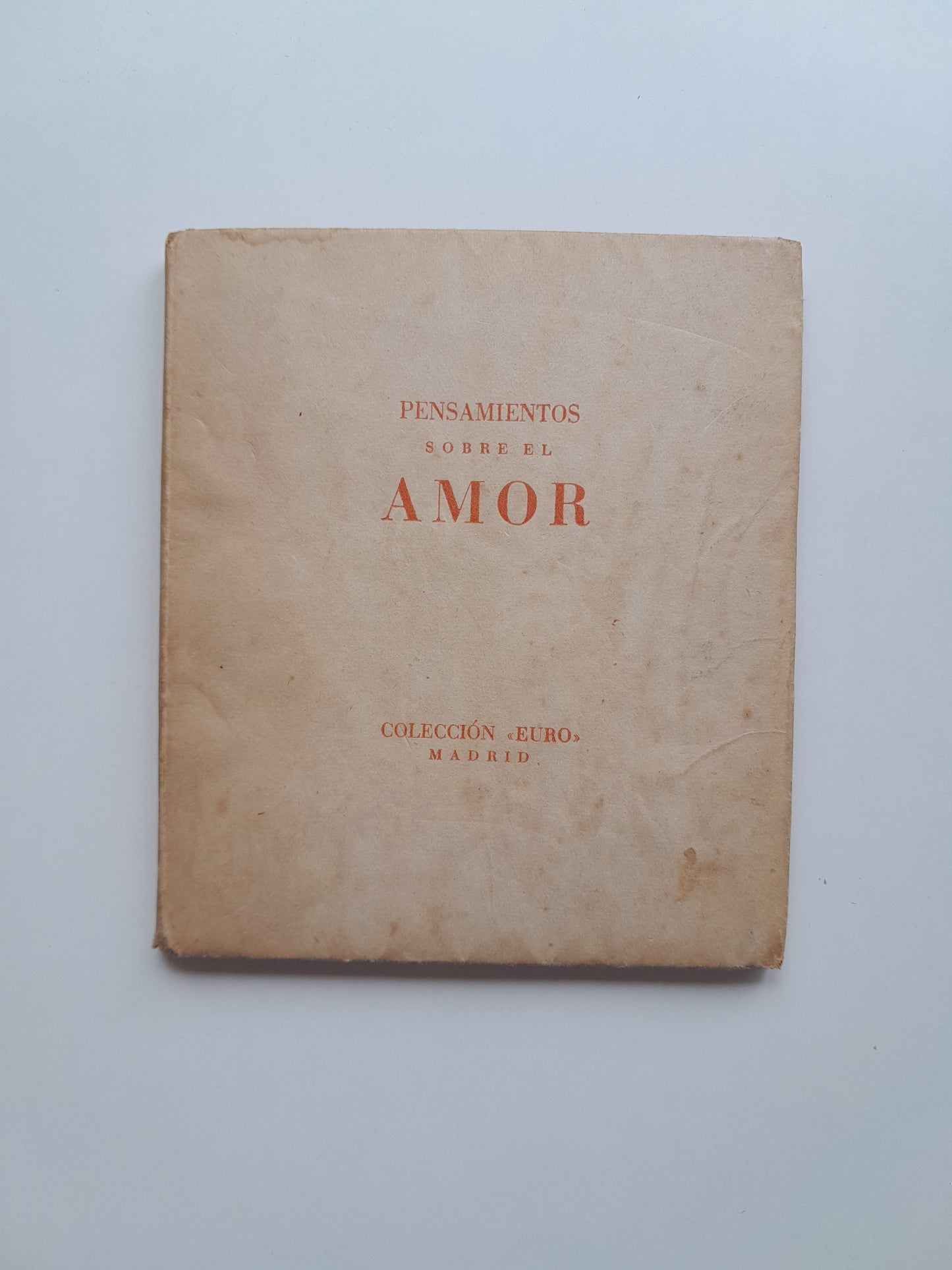 PENSAMIENTOS SOBRE EL AMOR - VV. AA (1941)