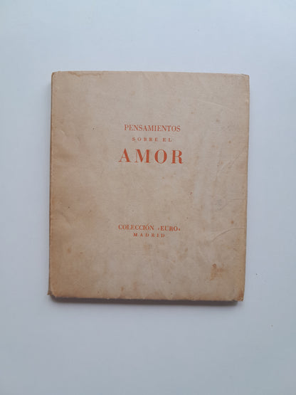 PENSAMIENTOS SOBRE EL AMOR - VV. AA (1941)
