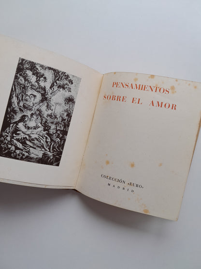 PENSAMIENTOS SOBRE EL AMOR - VV. AA (1941)
