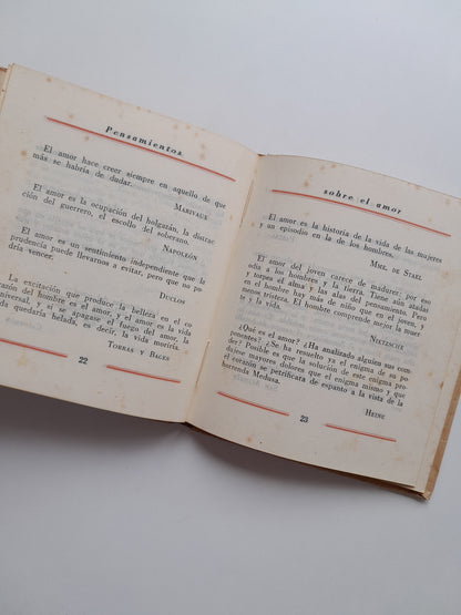 PENSAMIENTOS SOBRE EL AMOR - VV. AA (1941)