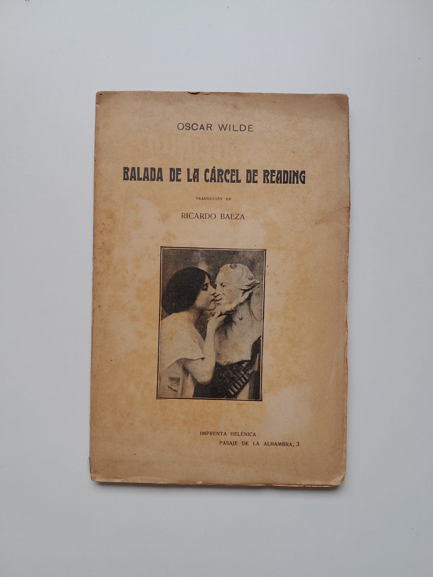 BALADA DE LA CÁRCEL DE READING - OSCAR WILDE (IMP. HELÉNICA, 1911)