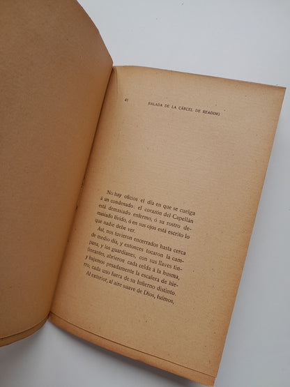BALADA DE LA CÁRCEL DE READING - OSCAR WILDE (IMP. HELÉNICA, 1911)