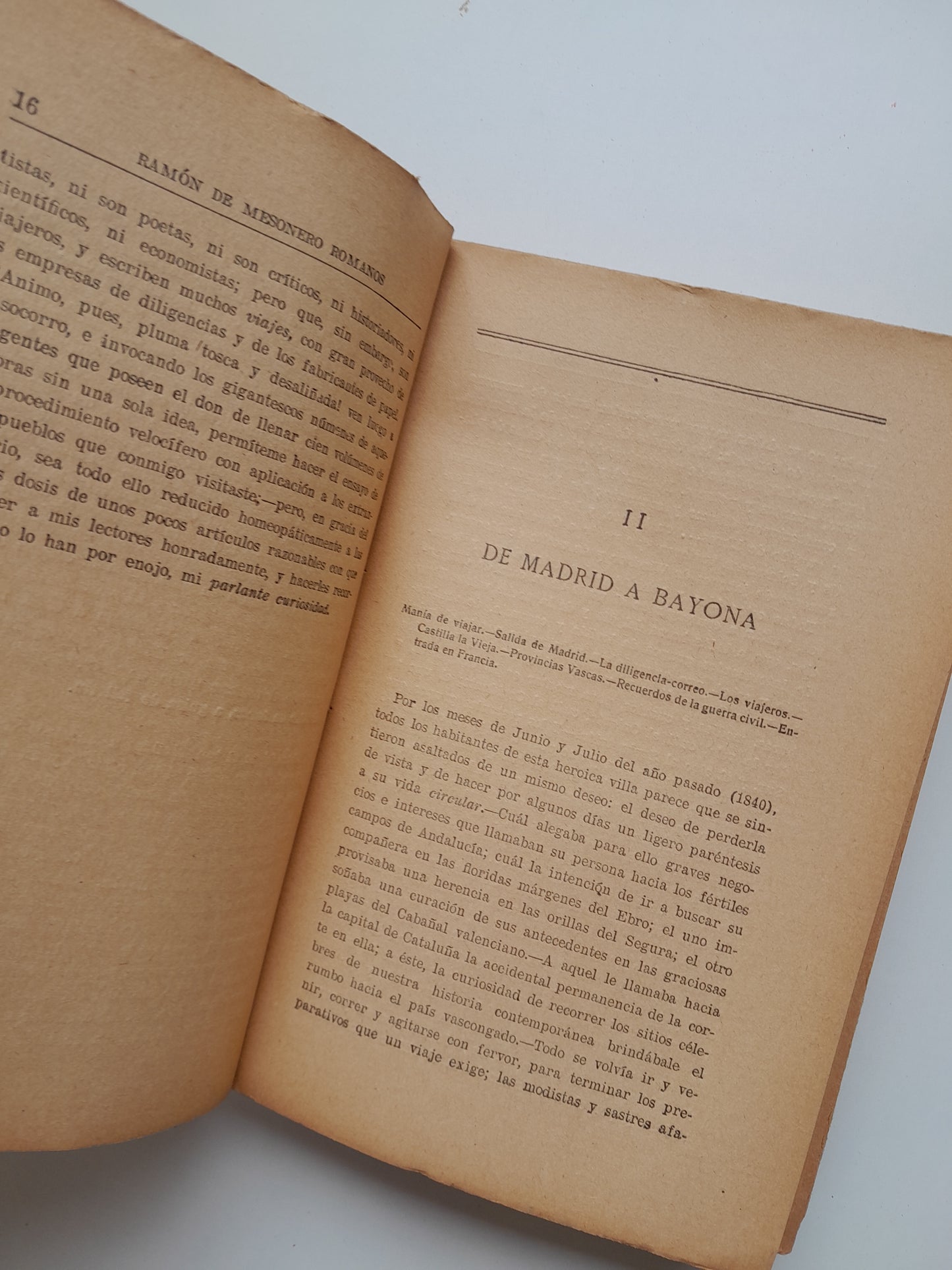 RECUERDOS DE VIAJE POR FRANCIA Y BÉLGICA - RAMÓN DE MESONERO ROMANOS (RENACIMIENTO, 1925)
