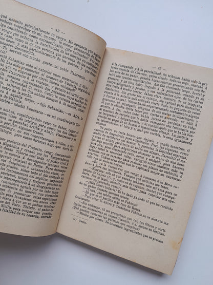 FABIOLA O LA IGLESIA DE LAS CATACUMBAS - CARDENAL WISEMAN (LIB. LA HORMIGA DE ORO, c.1920)
