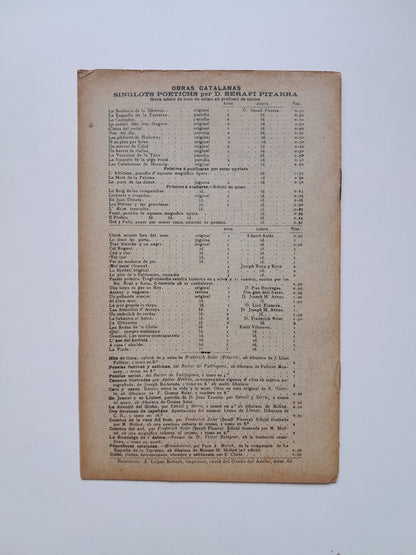 LAS PÍLDORAS DE HOLLOWAY O LA PAU D'ESPANYA - SERAFÍ PITARRA (LIB. ESPANYOLA DE LÓPEZ, c.1890)