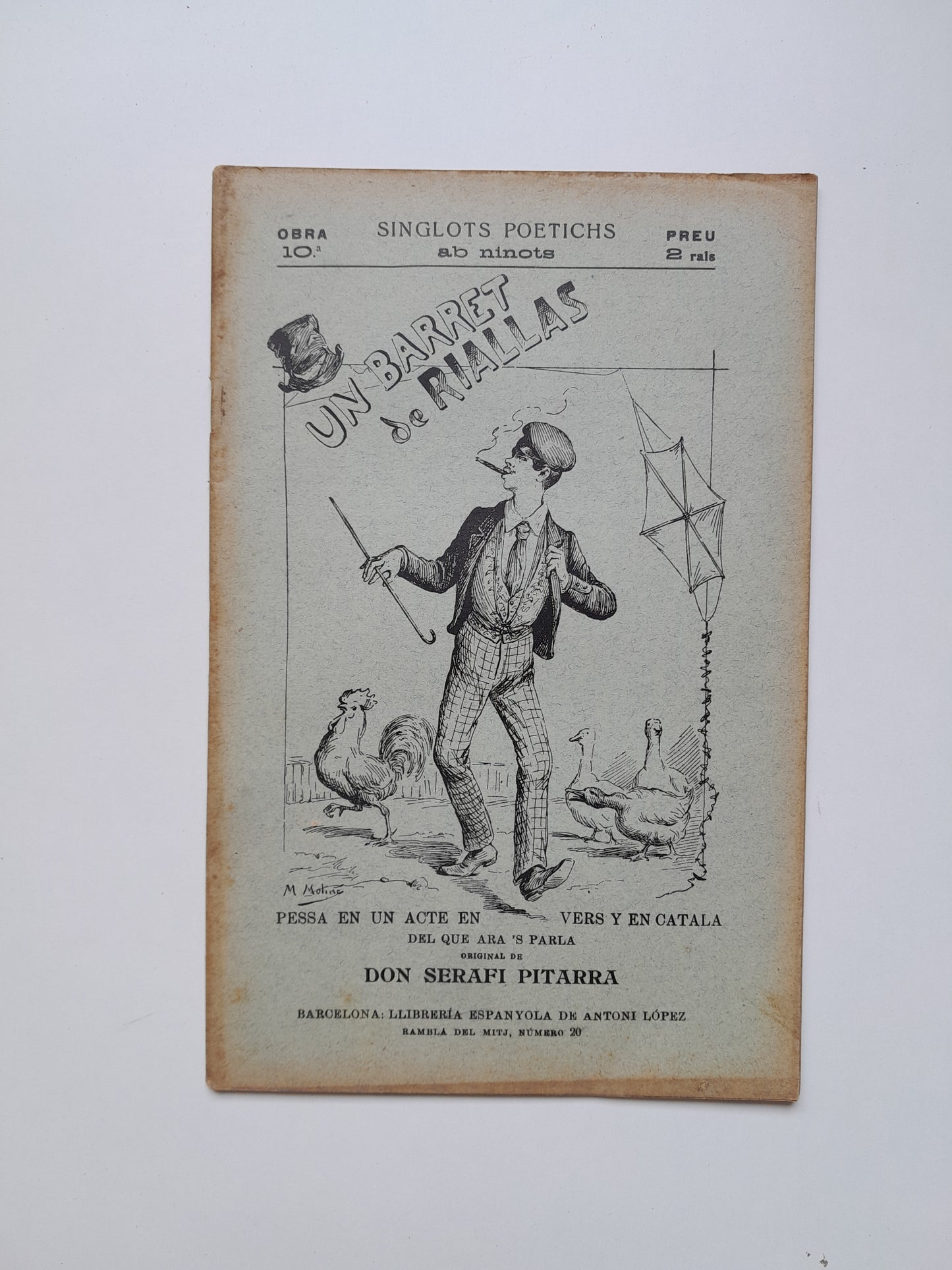 UN BARRET DE RIALLAS - SERAFÍ PITARRA (LIB. ESPANYOLA DE LÓPEZ, c.1890)