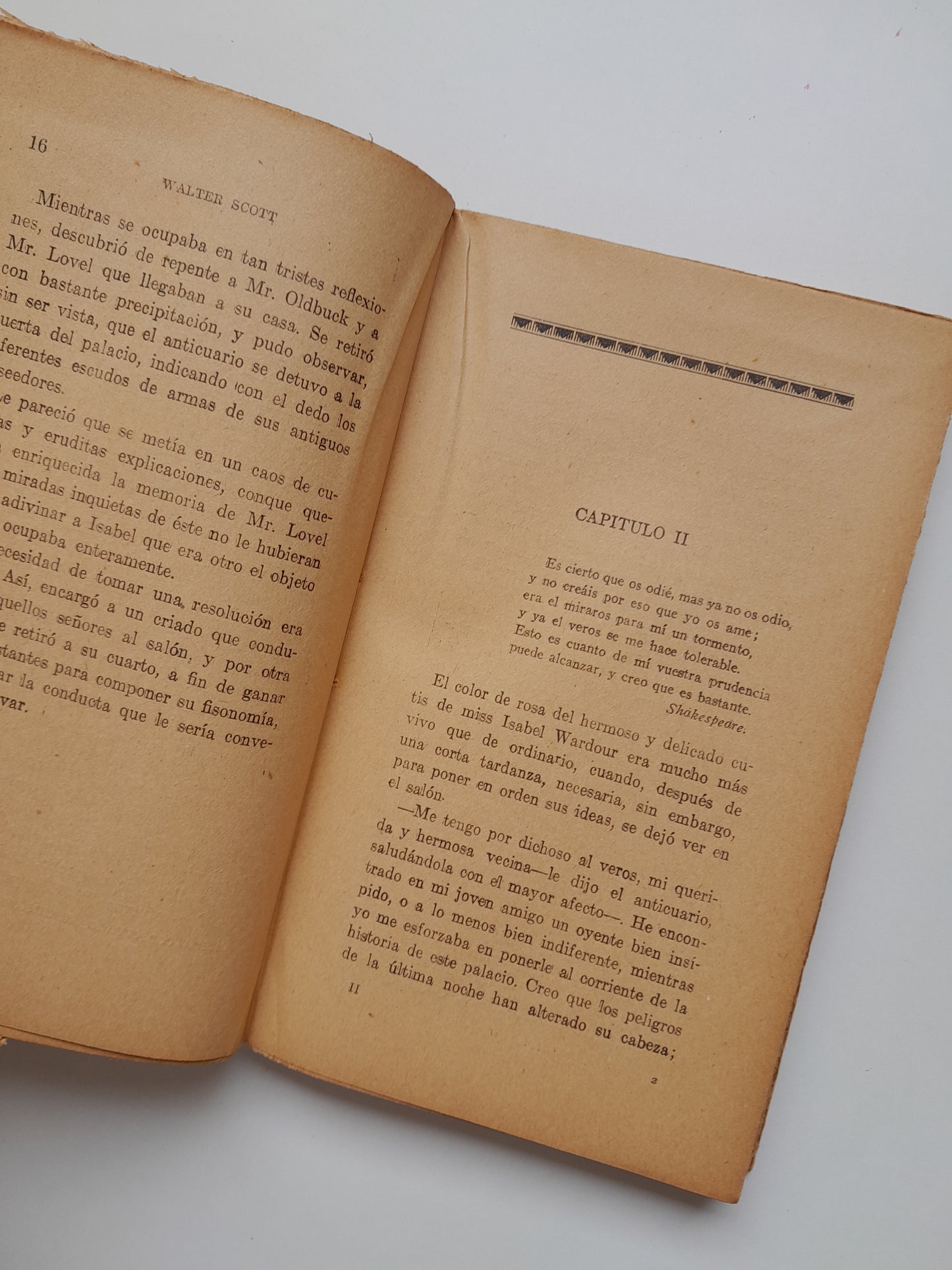 EL ANTICUARIO (TOMO 2) - WALTER SCOTT (LIB. FERNANDO FÉ, c.1920)