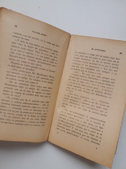 EL ANTICUARIO (TOMO 2) - WALTER SCOTT (LIB. FERNANDO FÉ, c.1920)