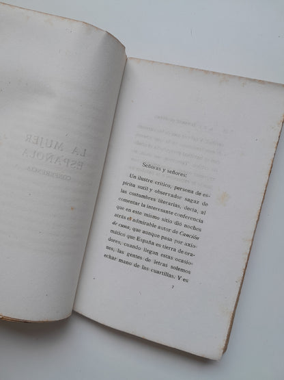 LA MUJER ESPAÑOLA - S. Y J. ÁLVAREZ QUINTERO (BIBLIOTECA HISPANIA, c.1920)