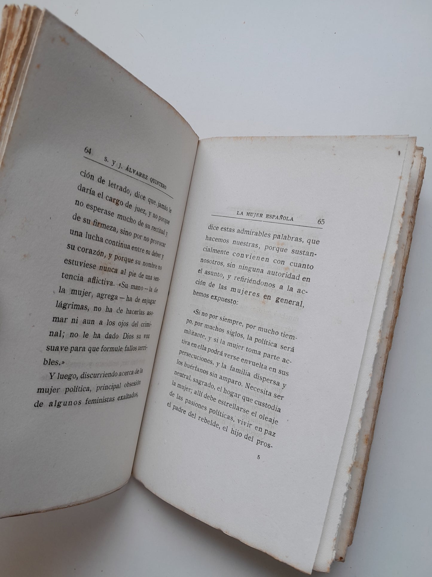 LA MUJER ESPAÑOLA - S. Y J. ÁLVAREZ QUINTERO (BIBLIOTECA HISPANIA, c.1920)