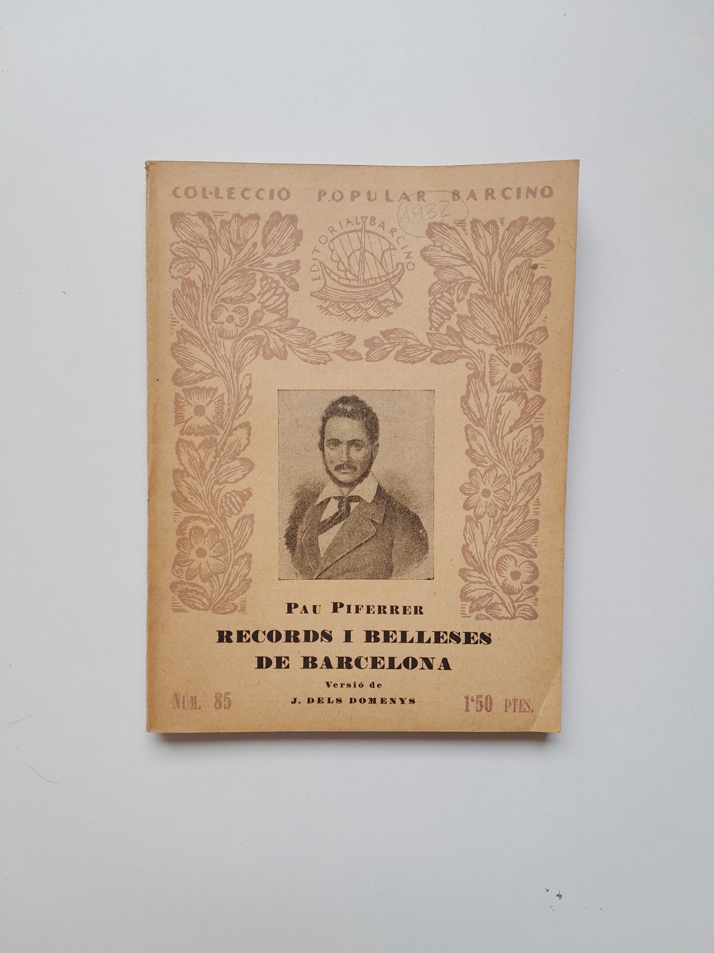 RECORDS I BELLESES DE BARCELONA - PAU PIFERRER (ED. BARCINO, 1932)