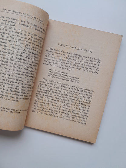 RECORDS I BELLESES DE BARCELONA - PAU PIFERRER (ED. BARCINO, 1932)