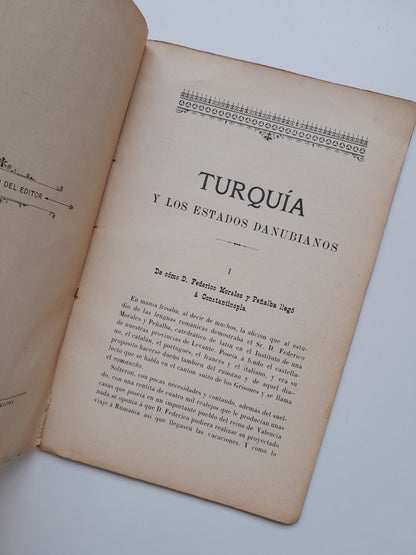 VIAJES POR EUROPA. TURQUÍA Y LOS ESTADOS DANUBIANOS - ALFREDO OPISSO (LIB. ANTONIO J. BASTINOS, 1896)