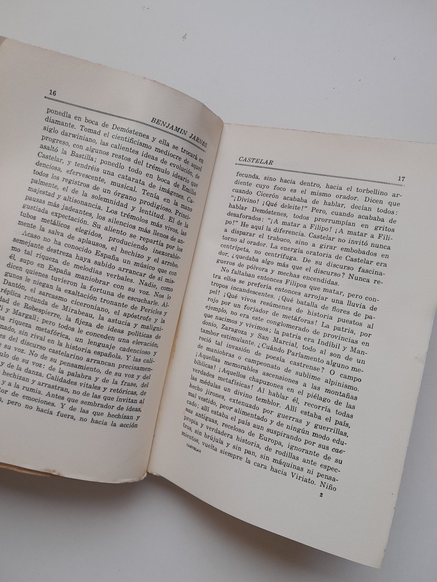 CASTELAR: HOMBRE DEL SINAÍ - BENJAMÍN JARNÉS (ESPASA-CALPE, 1935)
