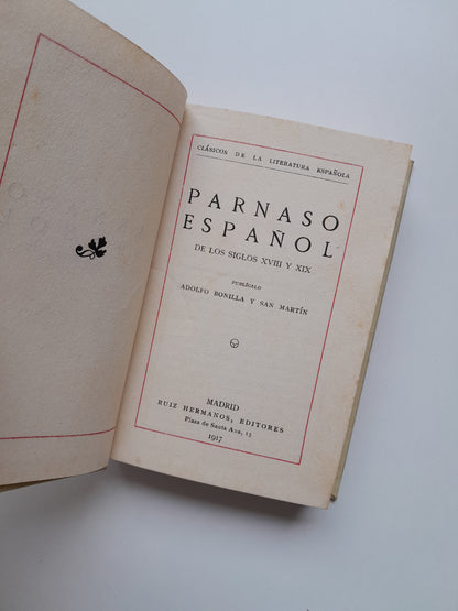 PARNASO ESPAÑOL DE LOS SIGLOS XVIII Y XIX - VV.AA (RUIZ HERMANOS, 1917)