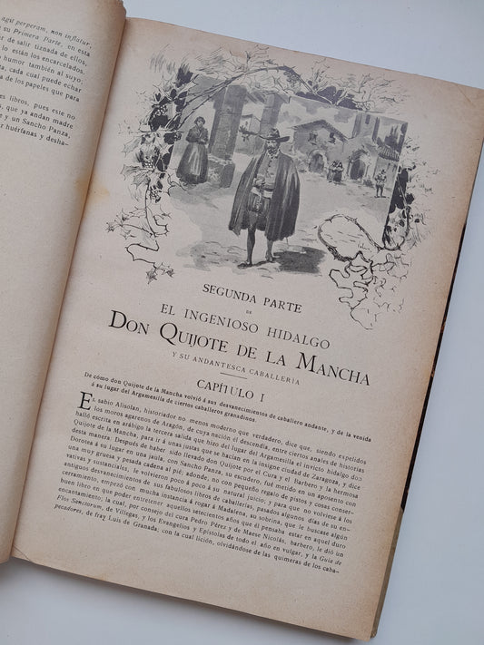SEGUNDA PARTE DE EL INGENIOSO HIDALGO DON QUIJOTE DE LA MANCHA - AVELLANEDA (MIGUEL SEGUÍ, 1902)