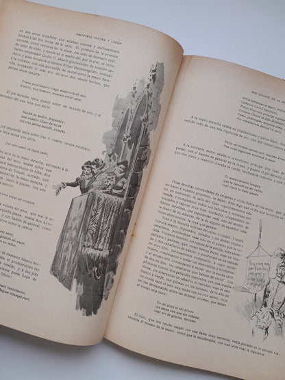 SEGUNDA PARTE DE EL INGENIOSO HIDALGO DON QUIJOTE DE LA MANCHA - AVELLANEDA (MIGUEL SEGUÍ, 1902)