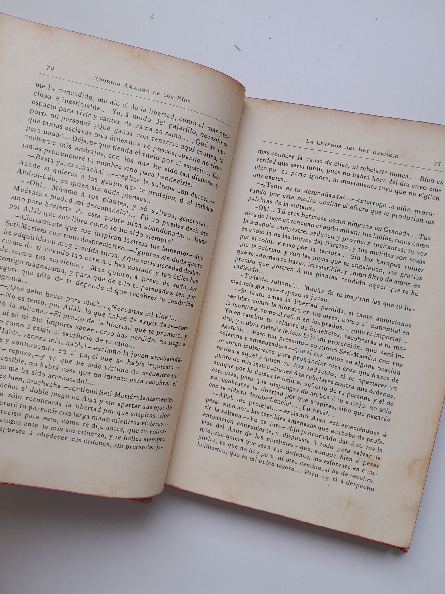 LA LEYENDA DEL REY BERMEJO - RODRIGO AMADOR DE LOS RÍOS (DANIEL CORTEZO Y CIA, 1890)