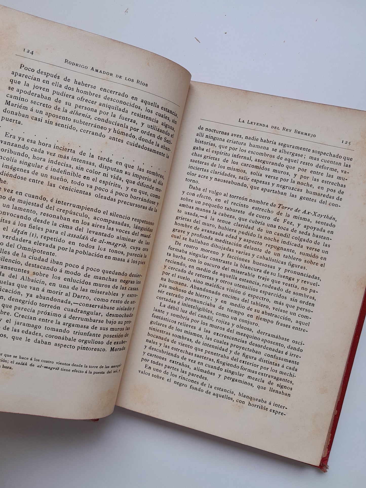 LA LEYENDA DEL REY BERMEJO - RODRIGO AMADOR DE LOS RÍOS (DANIEL CORTEZO Y CIA, 1890)