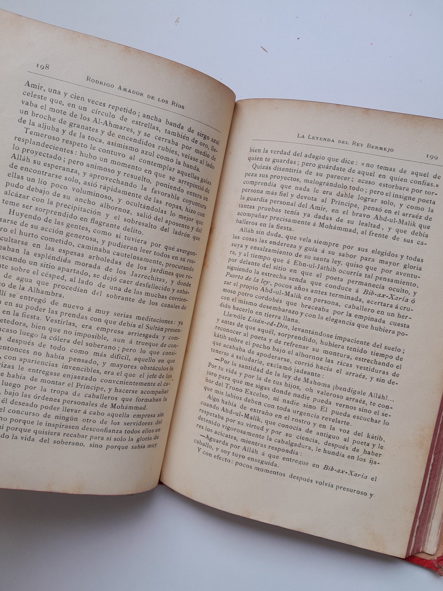 LA LEYENDA DEL REY BERMEJO - RODRIGO AMADOR DE LOS RÍOS (DANIEL CORTEZO Y CIA, 1890)