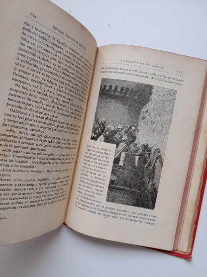 LA LEYENDA DEL REY BERMEJO - RODRIGO AMADOR DE LOS RÍOS (DANIEL CORTEZO Y CIA, 1890)