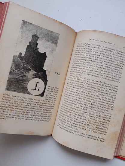 LA LEYENDA DEL REY BERMEJO - RODRIGO AMADOR DE LOS RÍOS (DANIEL CORTEZO Y CIA, 1890)