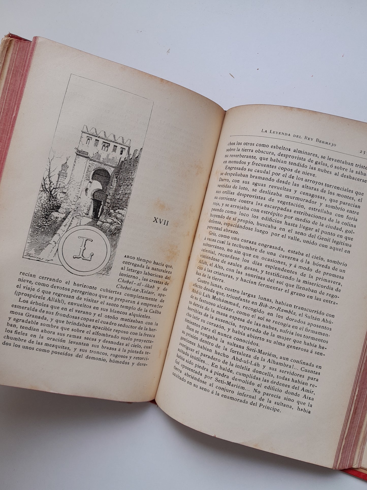 LA LEYENDA DEL REY BERMEJO - RODRIGO AMADOR DE LOS RÍOS (DANIEL CORTEZO Y CIA, 1890)