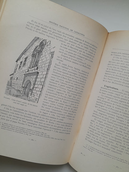 HISTÒRIA NACIONAL DE CATALUNYA (COMPLETA 7 TOMOS) - ANTONI ROVIRA I VIRGILI (PÀTRIA, 1922-1934)