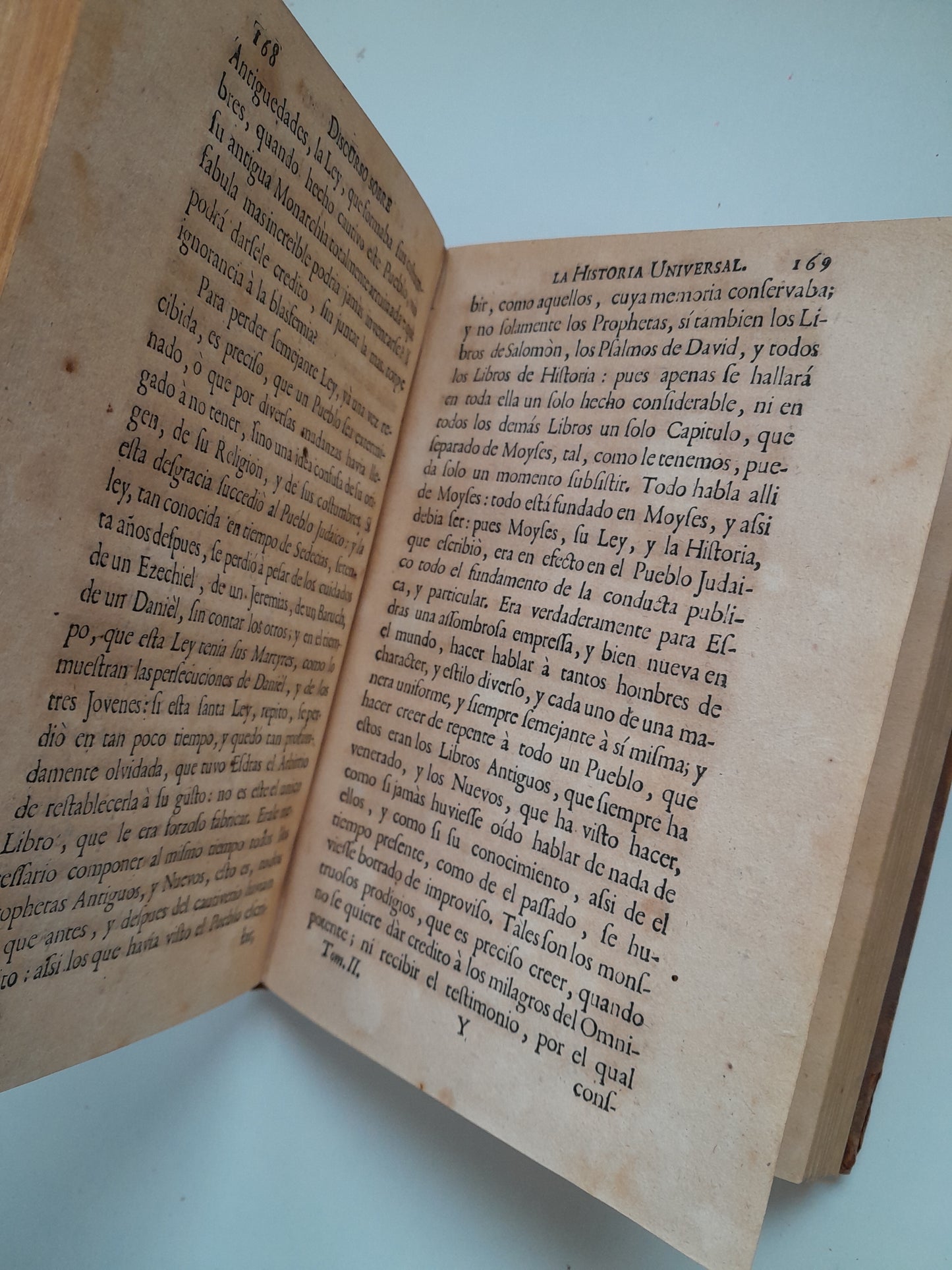 DISCURSO SOBRE LA HISTORIA UNIVERSAL (COMPLETA 3 TOMOS) - BOUSSET (ANDRÉS ORTEGA, 1767-69)