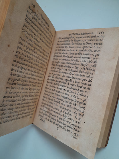 DISCURSO SOBRE LA HISTORIA UNIVERSAL (COMPLETA 3 TOMOS) - BOUSSET (ANDRÉS ORTEGA, 1767-69)