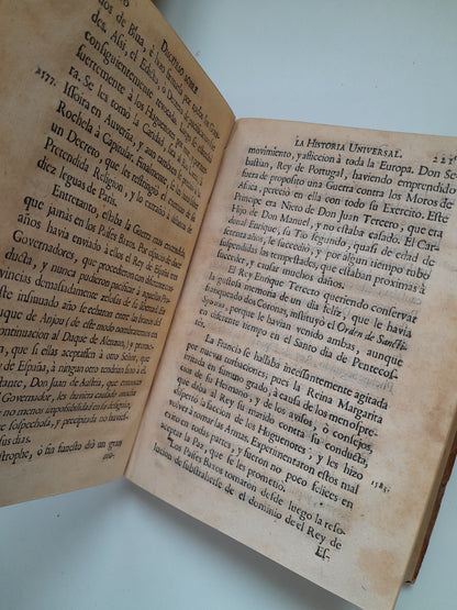 DISCURSO SOBRE LA HISTORIA UNIVERSAL (COMPLETA 3 TOMOS) - BOUSSET (ANDRÉS ORTEGA, 1767-69)